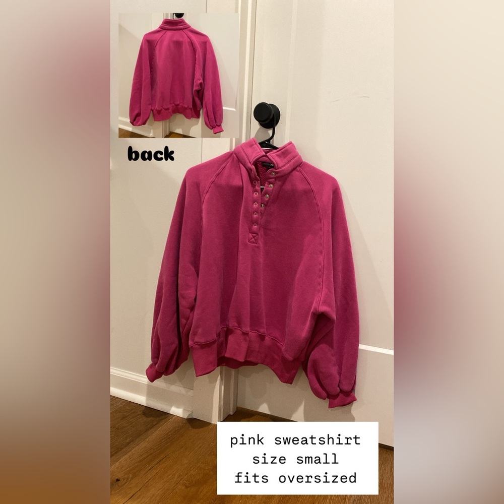 Women's Pink Button-Up Top